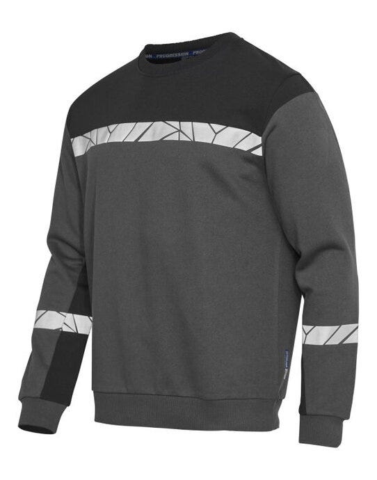 ProJob Workwear PJ647101 ProJob Progression 7101 Sweatshirt - Grey/Black