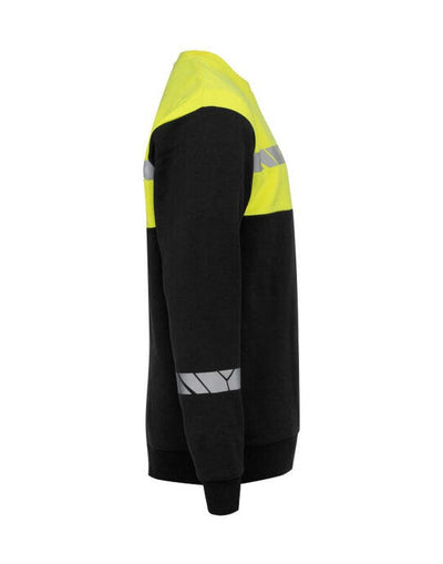 ProJob Workwear PJ647101 ProJob Progression 7101 Sweatshirt - Black/Yellow