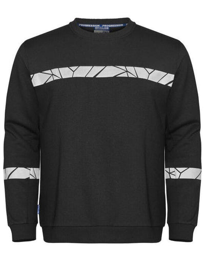 ProJob Workwear PJ647101 ProJob Progression 7101 Sweatshirt - Black/Black