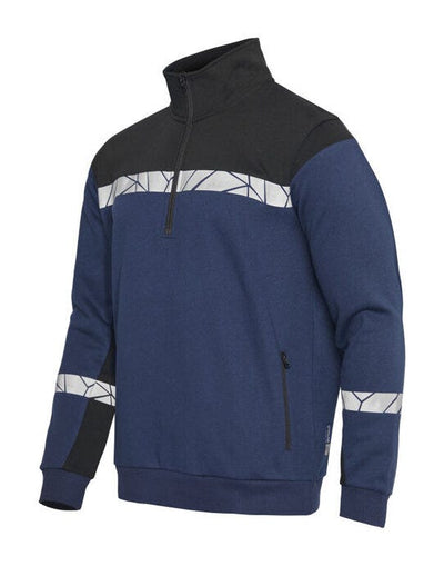 ProJob Workwear PJ647102 ProJob Progression 7102 Half Zip Sweat - Navy/Black