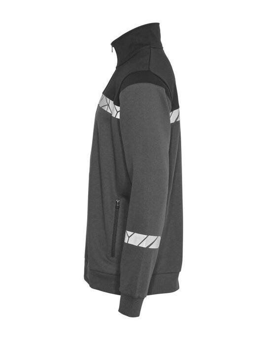 ProJob Workwear PJ647102 ProJob Progression 7102 Half Zip Sweat - Grey/Black