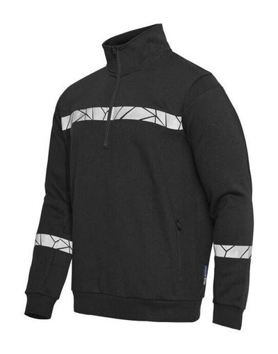 ProJob Workwear PJ647102 ProJob Progression 7102 Half Zip Sweat - Black/Black