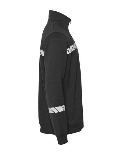 ProJob Workwear PJ647102 ProJob Progression 7102 Half Zip Sweat - Black/Black