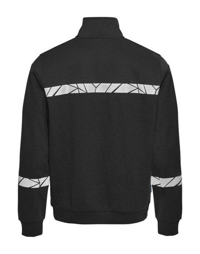 ProJob Workwear PJ647102 ProJob Progression 7102 Half Zip Sweat - Black/Black