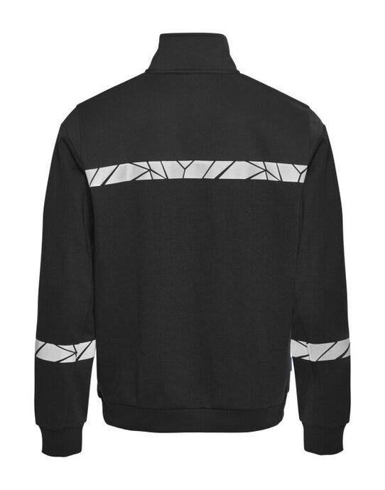 ProJob Workwear PJ647102 ProJob Progression 7102 Half Zip Sweat - Black/Black