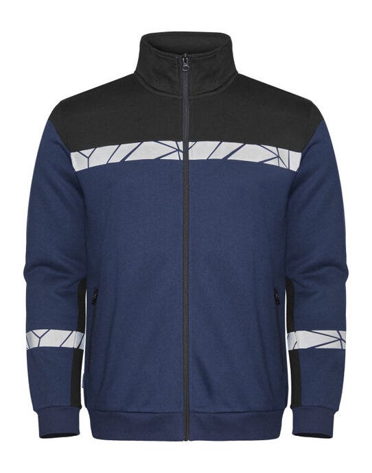 ProJob Workwear PJ647103 ProJob Progression 7103 Full Zip Sweat - Navy/Black