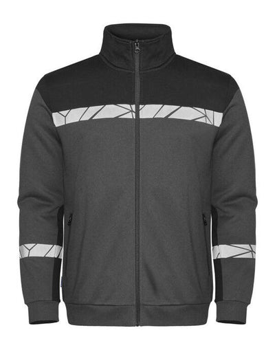 ProJob Workwear PJ647103 ProJob Progression 7103 Full Zip Sweat - Grey/Black