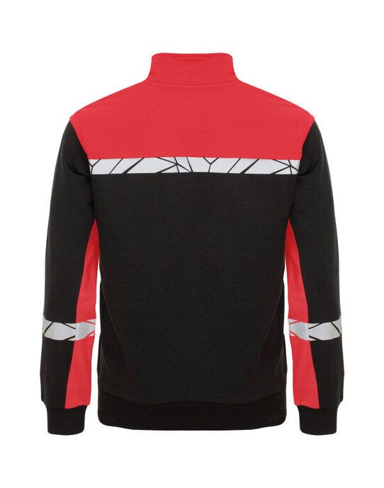 ProJob Workwear PJ647103 ProJob Progression 7103 Full Zip Sweat - Black/Red