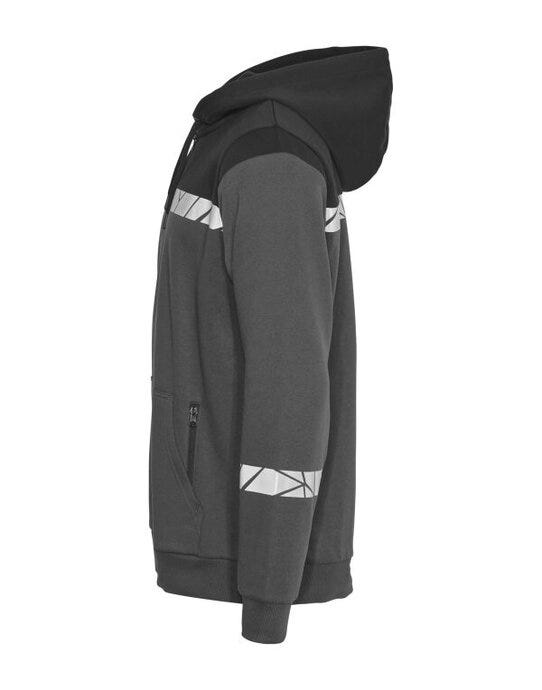 ProJob Workwear PJ647104 ProJob Progression 7104 Half Zip Hoodie - Grey/Black