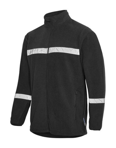 ProJob Workwear PJ647300 ProJob Progression 7300 Full Zip Fleece - Black/Black