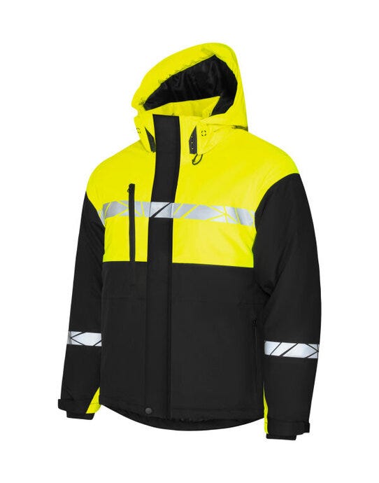 ProJob Workwear PJ647413 ProJob Progression 7413 Padded Softshell - Black/Yellow