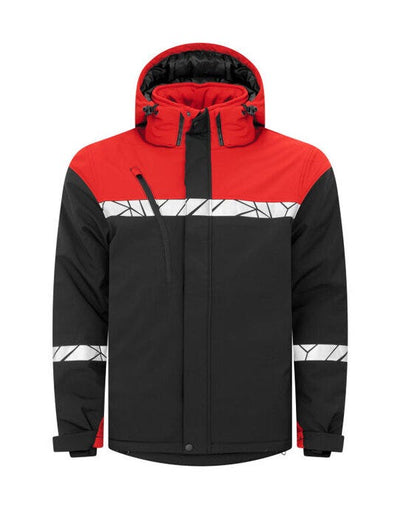 ProJob Workwear PJ647413 ProJob Progression 7413 Padded Softshell - Black/Red