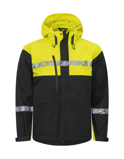 ProJob Workwear PJ647414 ProJob Progression 7414 Shell Jacket - Black/Yellow
