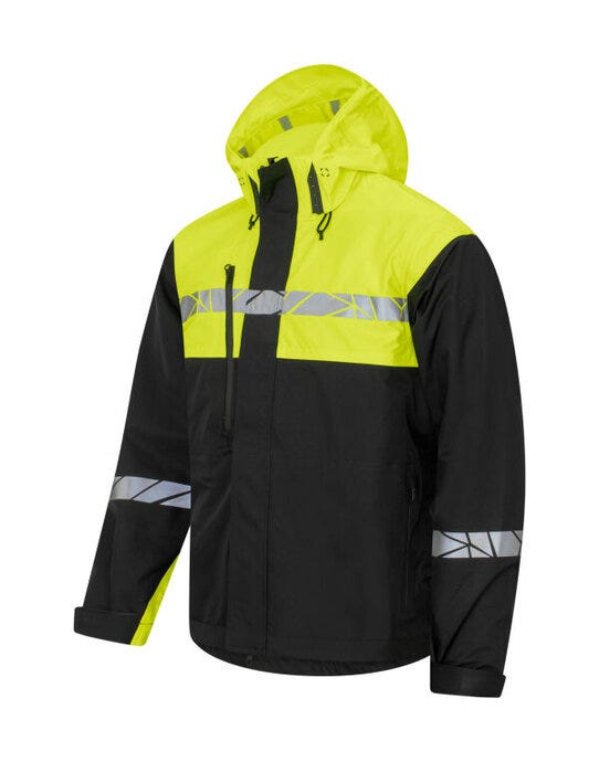 ProJob Workwear PJ647414 ProJob Progression 7414 Shell Jacket - Black/Yellow