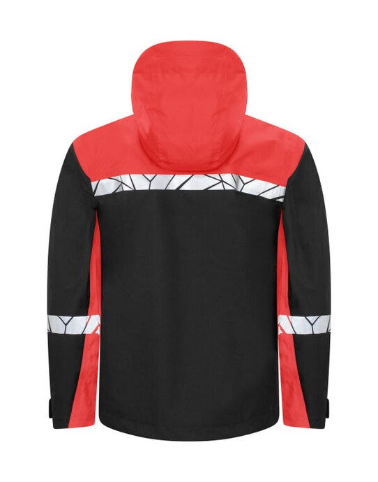 ProJob Workwear PJ647414 ProJob Progression 7414 Shell Jacket - Black/Red