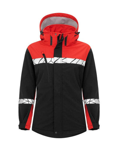 ProJob Workwear PJ647417 ProJob Progression 7417 Ladies Softshell - Black/Red