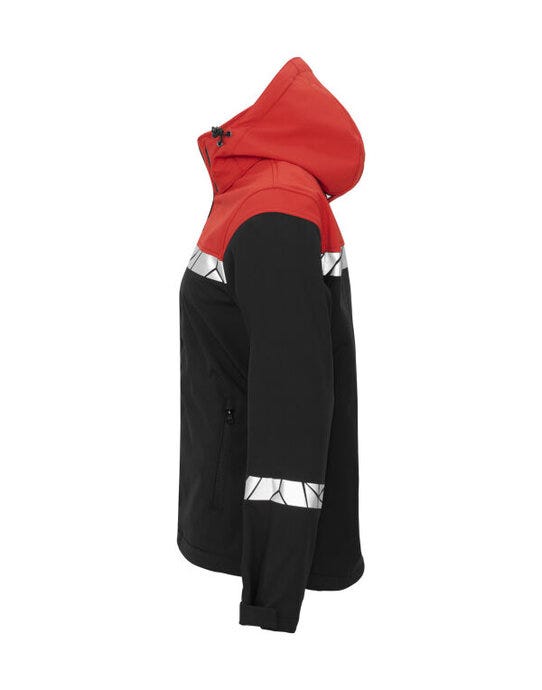 ProJob Workwear PJ647417 ProJob Progression 7417 Ladies Softshell - Black/Red