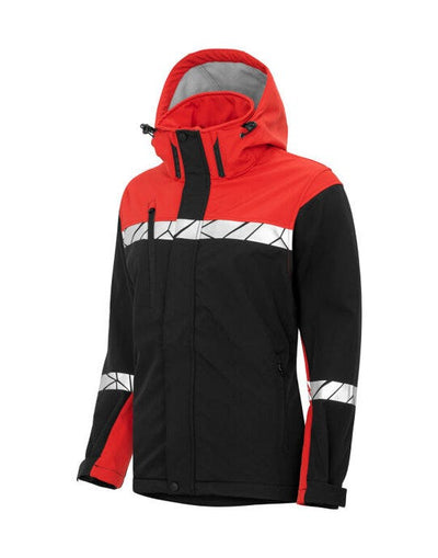 ProJob Workwear PJ647417 ProJob Progression 7417 Ladies Softshell - Black/Red