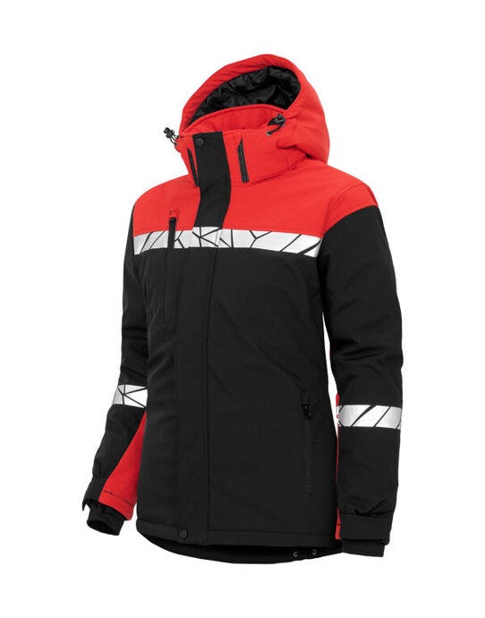 ProJob Workwear PJ647418 ProJob Progression 7418 Ladies Softshell - Black/Red