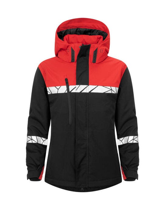 ProJob Workwear PJ647420 ProJob Progression 7420 Ladies Funct Jkt - Black/Red