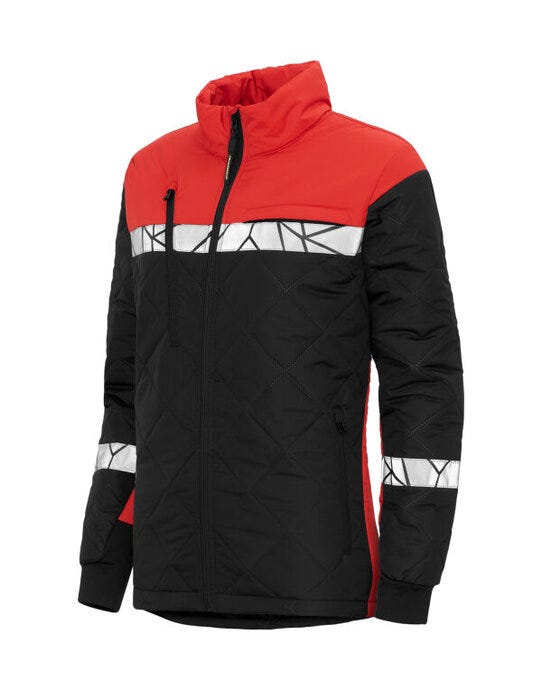 ProJob Workwear PJ647421 ProJob Progression 7421 Ladies LW Jacket - Black/Red