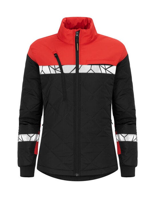 ProJob Workwear PJ647421 ProJob Progression 7421 Ladies LW Jacket - Black/Red
