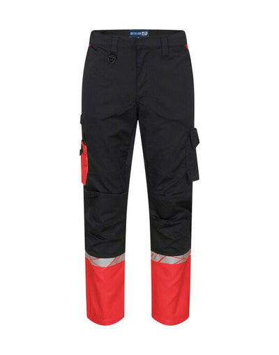 ProJob Workwear PJ647507 ProJob 7507 Service Pant - Black/Red