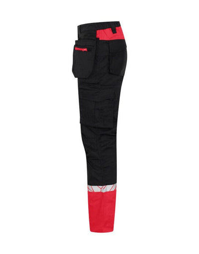 ProJob Workwear PJ647509 ProJob 7509 Workpant - Black/Red