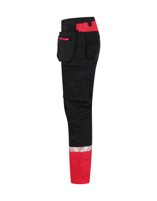 ProJob Workwear PJ647509 ProJob 7509 Workpant - Black/Red