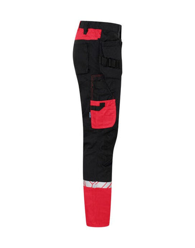 ProJob Workwear PJ647509 ProJob 7509 Workpant - Black/Red