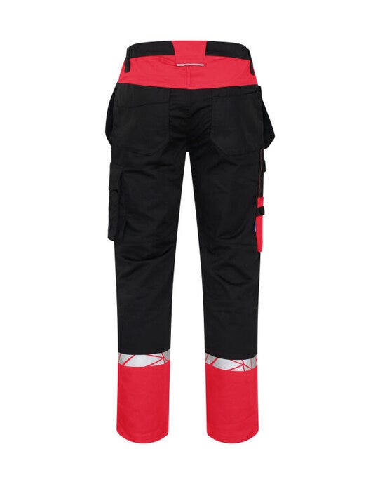 ProJob Workwear PJ647509 ProJob 7509 Workpant - Black/Red