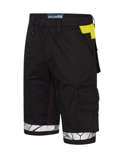 ProJob Workwear PJ647510 ProJob 7510 Work Shorts - Black/Yellow