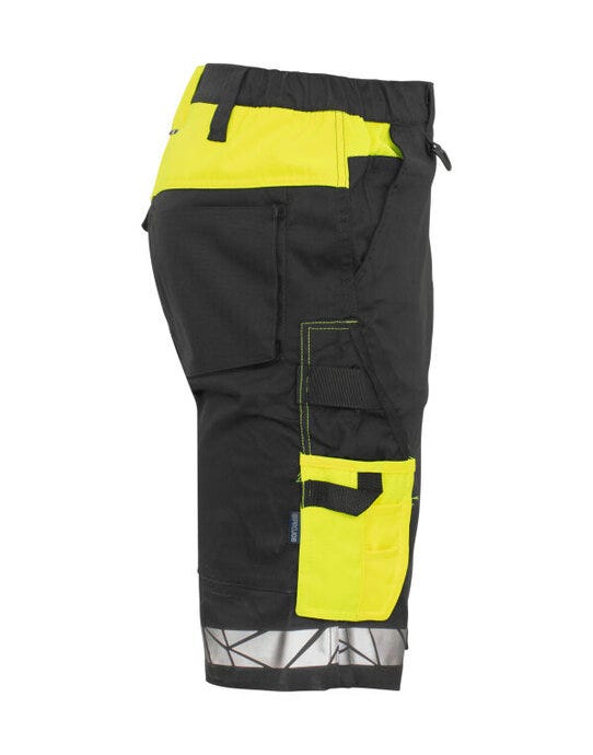 ProJob Workwear PJ647510 ProJob 7510 Work Shorts - Black/Yellow