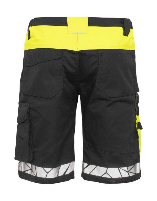 ProJob Workwear PJ647510 ProJob 7510 Work Shorts - Black/Yellow