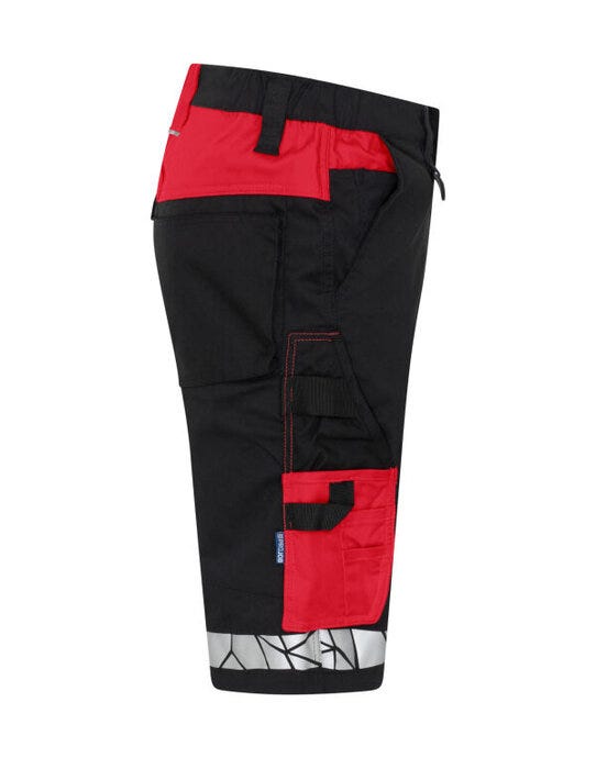 ProJob Workwear PJ647510 ProJob 7510 Work Shorts - Black/Red