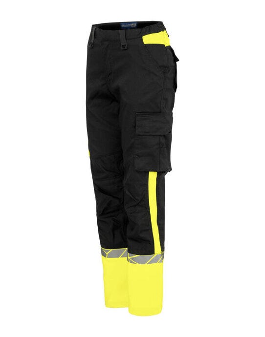 ProJob Workwear PJ647512 ProJob Progression 7512 Ladies Workpant - Black/Yellow