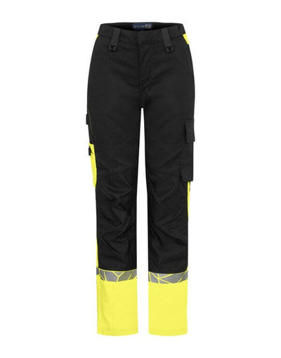 ProJob Workwear PJ647512 ProJob Progression 7512 Ladies Workpant - Black/Yellow