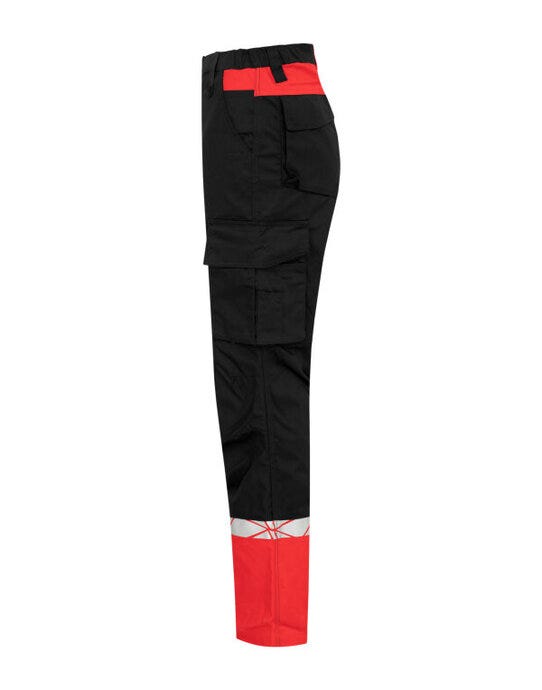 ProJob Workwear PJ647512 ProJob Progression 7512 Ladies Workpant - Black/Red