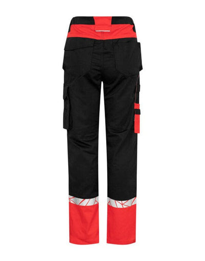 ProJob Workwear PJ647512 ProJob Progression 7512 Ladies Workpant - Black/Red