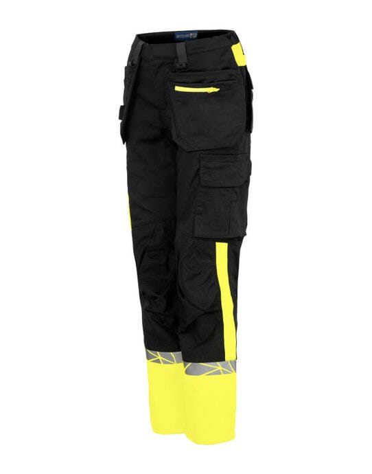 ProJob Workwear PJ647513 ProJob Progression 7513 Ladies Workpant - Black/Yellow