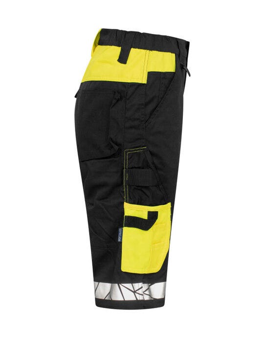 ProJob Workwear PJ647514 ProJob Progression 7514 Ladies Shorts - Black/Yellow