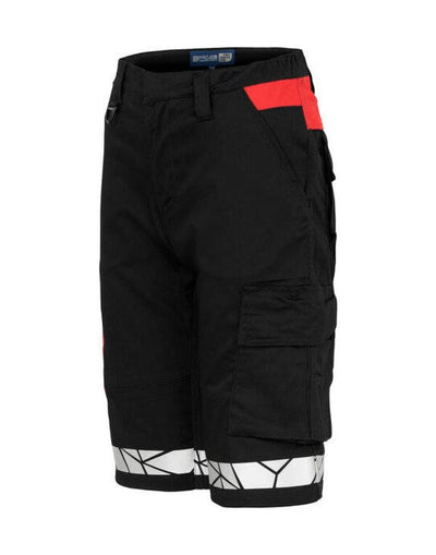 ProJob Workwear PJ647514 ProJob Progression 7514 Ladies Shorts - Black/Red