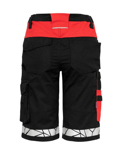 ProJob Workwear PJ647514 ProJob Progression 7514 Ladies Shorts - Black/Red