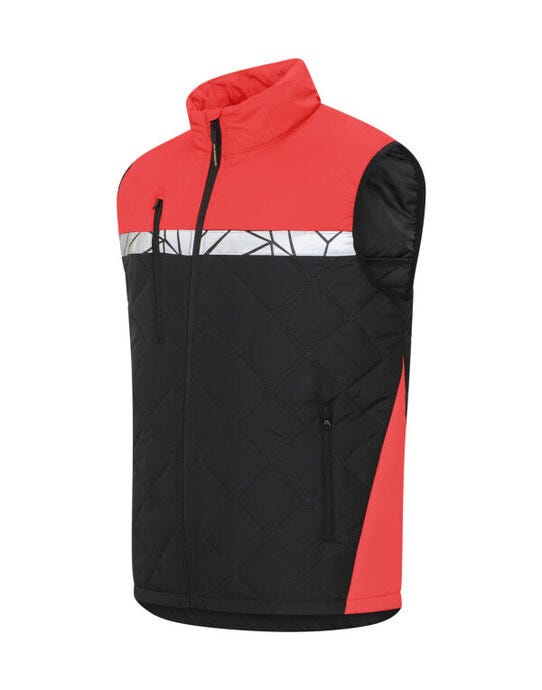ProJob Workwear PJ647700 ProJob Progression 7700 Vest - Black/Red