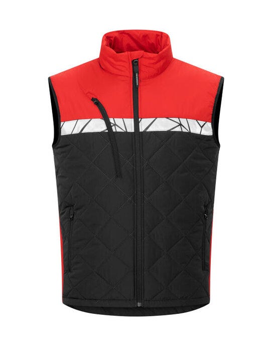 ProJob Workwear PJ647700 ProJob Progression 7700 Vest - Black/Red