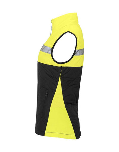 ProJob Workwear PJ647701 ProJob Progression 7701 Ladies Vest - Black/Yellow