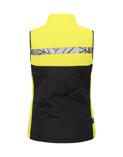 ProJob Workwear PJ647701 ProJob Progression 7701 Ladies Vest - Black/Yellow