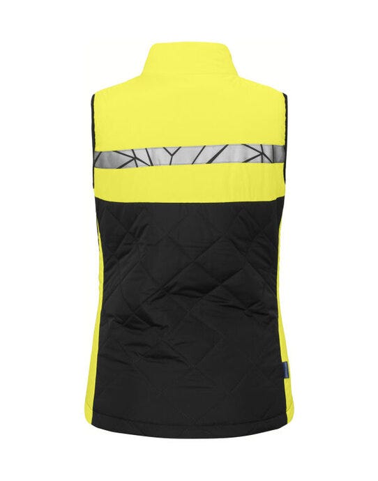 ProJob Workwear PJ647701 ProJob Progression 7701 Ladies Vest - Black/Yellow