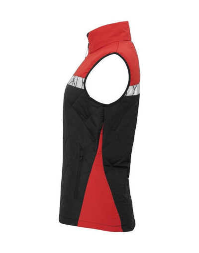 ProJob Workwear PJ647701 ProJob Progression 7701 Ladies Vest - Black/Red