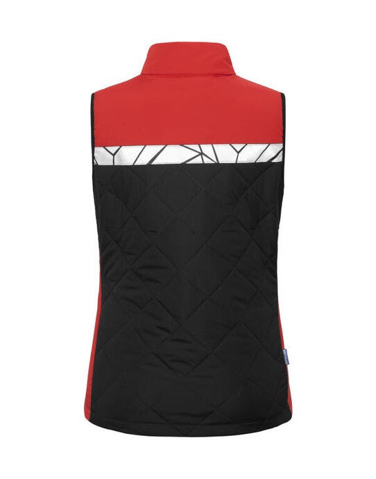 ProJob Workwear PJ647701 ProJob Progression 7701 Ladies Vest - Black/Red